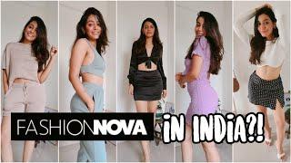 Indian girl tries fashionnova outfits  Trendy Fashion nova try on haul