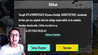 ÇILDIRACAM 4. KEZ BAN YEDİM  PUBG MOBILE