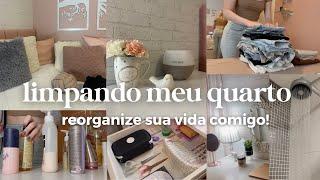 FAXINA NO QUARTO  fiz uma SUPER limpeza e organização