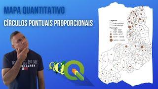 Mapa quantitativo círculos pontuais proporcionais