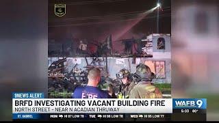 BRFD Vacant two-story building destroyed in fire overnight