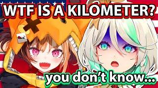 Cecilia Finds Out Gigi Doesnt Know what a Kilometer is on stream 【Hololive EN】