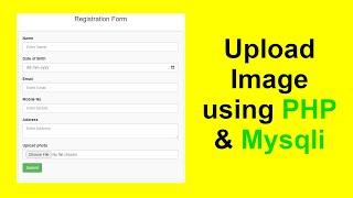 How to upload image using PHP & Mysqli  Upload image in PHP