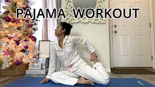 10 min PAJAMA WORKOUT 7 - BEGINNER STRETCH No Equipment No jumping Household friendly - PJ7