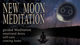 NEW MOON Meditation 2022 JUNE Cancer - guided new moon meditation for Self-love compassion