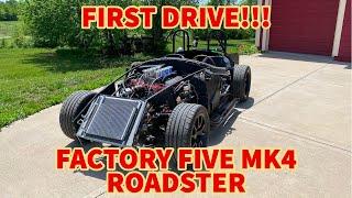 Factory Five Mk4 Cobra Roadster - First drive Go karting