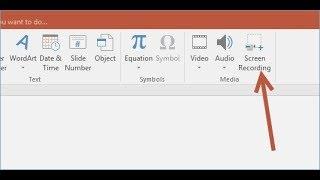 Quick Tip Record Screen Capture Video on Windows 10 using Power Point