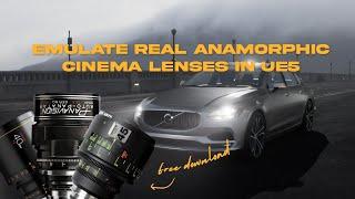 FREE Real Anamorphic Cinema Lenses for Unreal Engine 5
