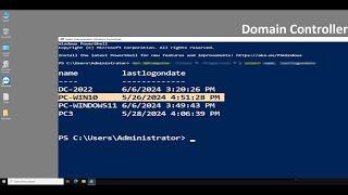 How to Find Last Logon from All Domain Computers Using PowerShell on Windows Server 2022