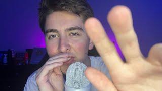 ASMR Mouth Sounds with Close-Up Hand Movements