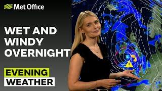 290924 – Strong wind and rain moving northeast – Evening Weather Forecast UK – Met Office Weather