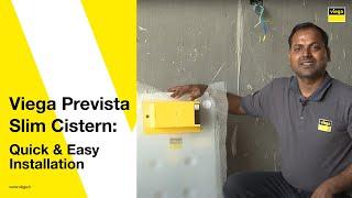 How to Install the Viega Prevista 80mm Slim Cistern