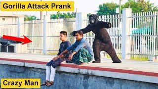 Fake Gorilla Attack Prank  Scary Gorilla Vs Man Prank Video Part 7  4 Minute Fun