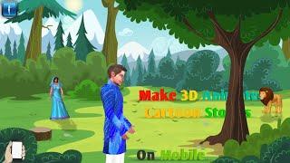 How to Make Animated Cartoon Stories Using Mobile  Create Cartoon Moral Stories With Kinemaster