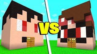 RAGEELIXIR HOUSE vs BRANDONCRAFTER HOUSE in MINECRAFT PE