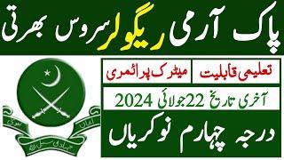 Pakistan Army Regular Jobs 2024  Pak Army New Jobs  Technical Job Info 1.0