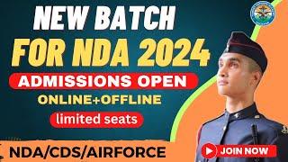 New batch for NDA  Target NDA 2 2024  Best NDA Coaching in India  NDA Coaching Classes