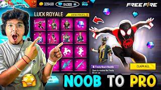 Free Fire Noob POOR Id To Rich PRO Id In 10 Mins I Bought Everything️ -Garena Free Fire