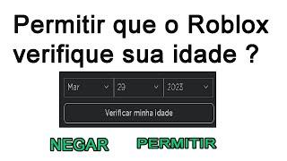 COMO MUDAR A IDADE PARA MAIOR DE +13 ANOS  NO ROBLOX