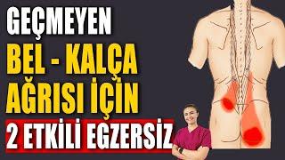 GEÇMEYEN BEL-KALÇA AĞRISI İÇİN 2 ETKİLİ EGZERSİZ #aktifizyo #fiziktedavi #belağrısı #bacakağrısı