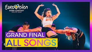 Eurovision 2024 RECAP of all Songs Grand Final
