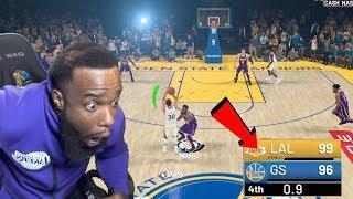 Stephen Curry Down By 3 HALF COURT SHOT Lakers vs Warriors NBA 2K19 Ep 98