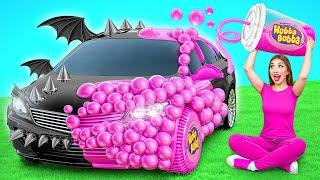 Pink Car vs Black Car Challenge  Funny Challenges by TeenDO