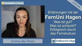 Erfahrungen mit dem Fernstudium an der FernUni Hagen – Live-Talk mit Choci und Tipps für das Studium
