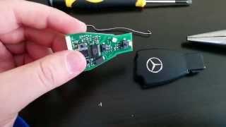 DIY How To Take Apart Mercedes Benz Key Fob Chip Battery and Casing Non-Destructive Method