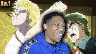 YO THIS MAN DIO IS A H** JOJO bizarre adventure episode 1 - Reaction