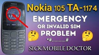 Nokia 105 TA-1174 IME Change codeEmergency & Invalid SimNo signal Repair Fix Just In Tow Minutes