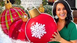 EASY Large DIY Christmas Ornaments