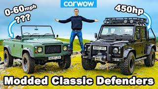 Modded classic Defenders review - blasted off-road and timed 0-60mph