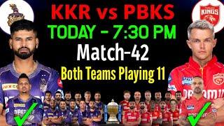 IPL 2024  Kolkata Knight Riders vs Punjab Kings Playing 11  KKR vs PBKS Playing 11 2024