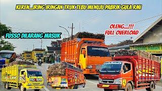 Fusso dilarang masuk‼️Hunting truck tebu menuju pabrik gula RMI full overload full oleng