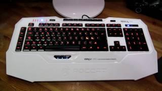 Roccat Isku FX Multicolor Gaming Keyboard Nordic White