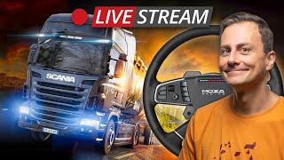 Live Talk und Euro Truck Simulator 2 mit LKW-Lenkrad  Ab in den Norden