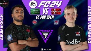 ABUMAKKAH VS ANDERS VEJRGANG  FC Pro Open 24 Match Week 3 - Group C - Match 3 commentary English