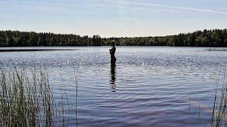 Одиночный поход  Открыла купальный сезон  Тестирую Якута  Новый белорусский спальник