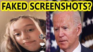 Claims Of Maria Piacesi TikTok Screenshots Posted Online - Maria Piacesi And Joe Biden Articles