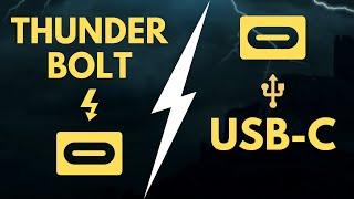 What’s the difference?  USB-C vs THUNDERBOLT?