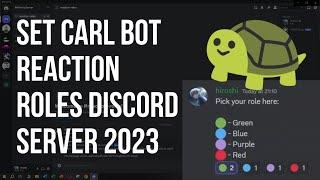 Set Carlbot Reaction Roles Discord Server 2023