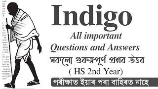 All Important questions and answers from Indigo Class XII HS 2nd year  AHSEC You can learn