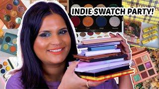 New Indie Eyeshadow Palette Swatch Party Unearthly itsBel Dede Signature  Karen Harris Makeup