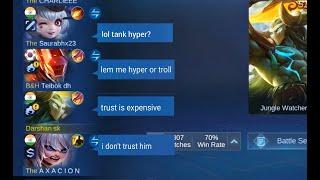 Hylos hyper really? Hylos carry teammates- Hylos best gameplay 2024  MOBILE LEGENDS