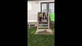 Slow motion water balloon popping