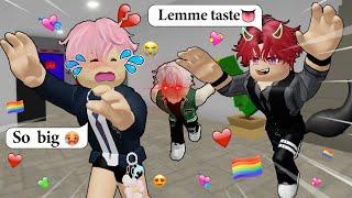 Roblox Gay Story  Two Hot Schoolboys Obsessed With Me Part 1  Pride Month Special