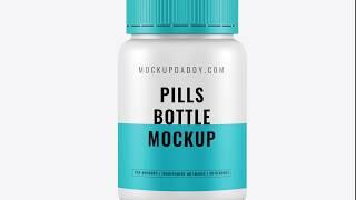 Pills Bottle Label Animated Mockup