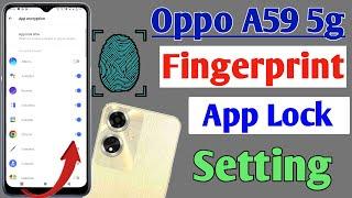 Oppo a59 5g fingerprint app lockOppo a59 5g me app lock kaise kareoppo apps lock setting