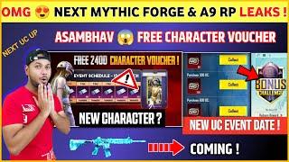 FREE CHARACTER VOUCHER  M4 Glacier Bgmi  A9 Royal Pass  Next SuperCar  Next Mythic Forge Leaks